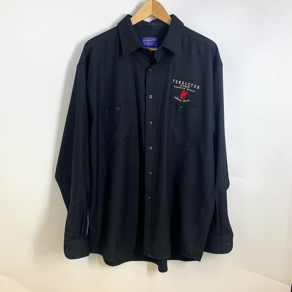 Pendleton Men's Pendleton Whisky Vintage Wool Long Sleeve Button‎ Up Shirt SZ XL